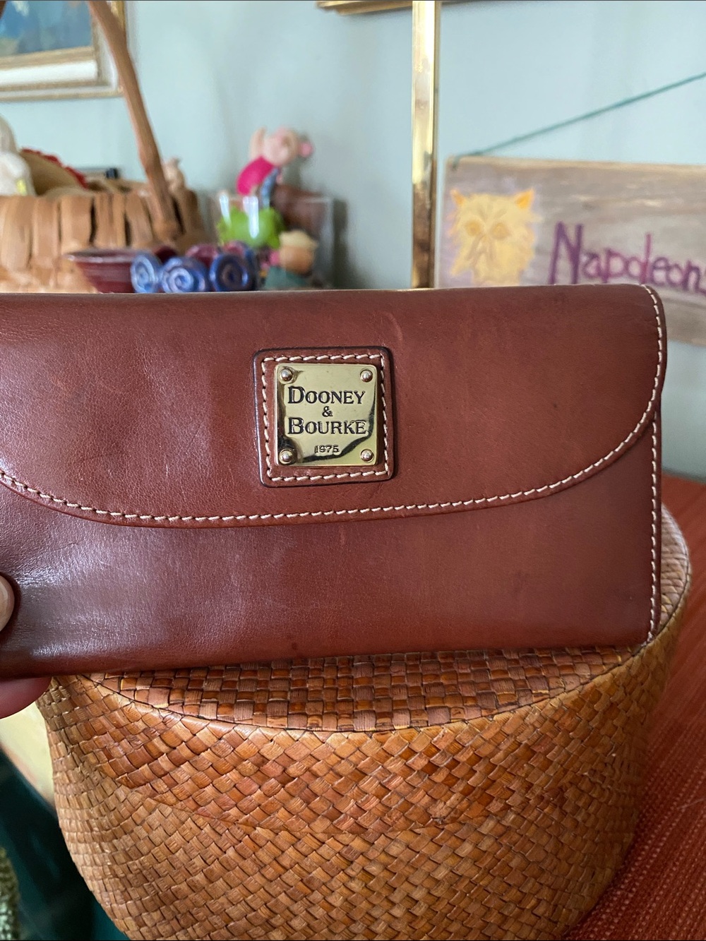 Dooney & Bourke Brown Continental Wallet Clutch